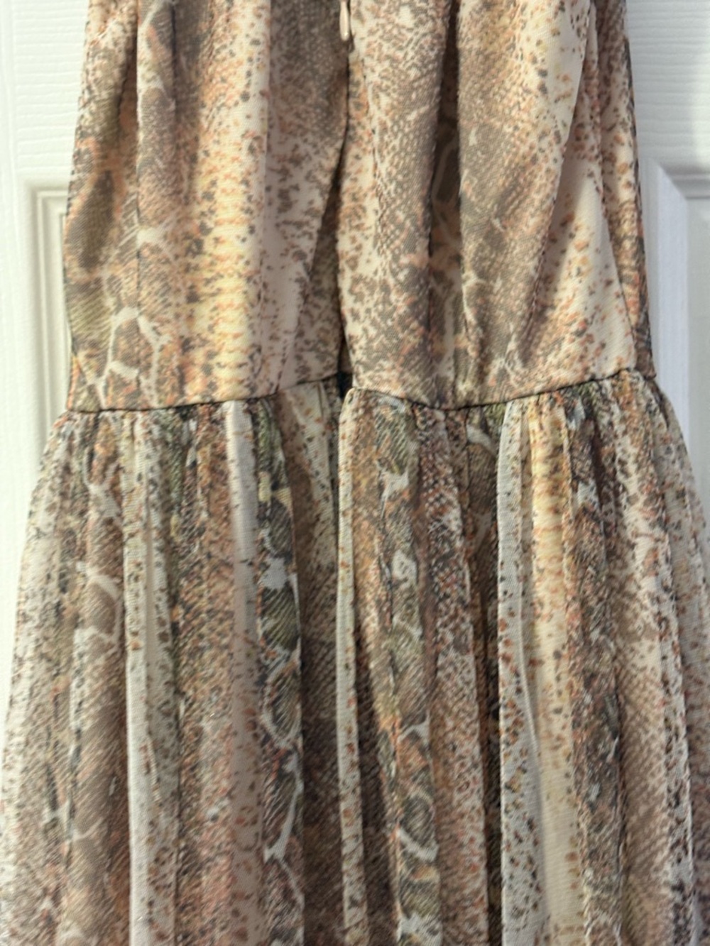 Candalite Snake-Print Maxi Dress Size Small (seems to run big - check listing) - Picture 5 of 12